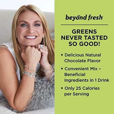 Beyond Fresh Organic Greens, Organic Fruits and Vegetables, Organic Super Foods, USDA Organic, Whole Foods, Chocolate Flavor, 10.58 Ounce (N12557) - Image 3