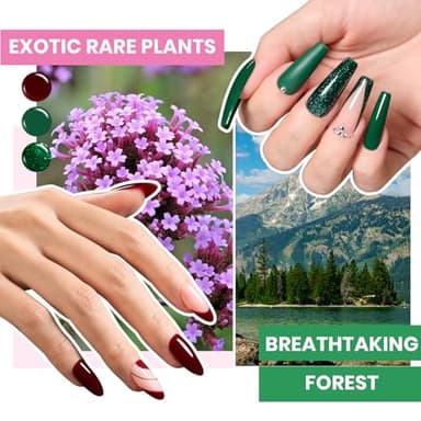 Beetles Gel Nail Polish Kit with U V Light - 68 Pcs Gel Nail Kit 45 Colors Mystic Wonderland Set Soak Off Manicure Tools Nails Stuff Red Green Nude DIY Salon Gifts for Women Teens Girls - Image 3