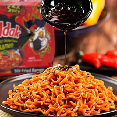 Samyang Buldak Hot Chicken Spicy Ramen Korea Instant Packaged Noodles,4.94 oz,2x Spicy,5 Pack - Image 3