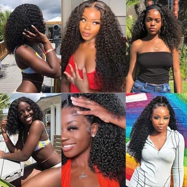 16 Inch Kinky Curly Clip ins Human Hair 110g 8pcs 20 Clips 3C 4A Curly Clip In Hair Extensions Real Human Hair Brazilian Virgin Hair Full Head for Women Natural Black - Image 6