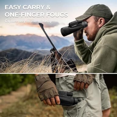 15x56 HD Monocular Telescope High Powered for Adults with Smartphone Adapter, High Powered Monocular Scope with Clear Low Light Vision for Star Watching, Bird Watching, Hiking, Concert - Image 6