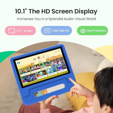 2025 Kids Tablet, 10.1 Inch Android 15 Tablet for Kids, 8+64GB Storage (1TB Expand), Octa-Core, WiFi 6, Pre-Installed Educational Apps, Parental Control, with EVA Protective Case, Eye Protection Mode - Image 5