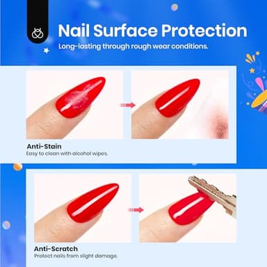 Beetles Extra Glossy Gel Top Coat - 15ml Clear Glossy No Wipe Top Coat Gel Nail Polish High Shine Long Lasting Nail Surface Protection Manicure Fall Nail Gifts for Women - Image 3