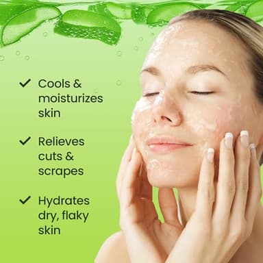 Honeyskin Soothing Aloe Vera Gel Made in the USA with Natural Ingredients - Give Yourself Relief From Sunburn and Dry Skin During the Hot Summer Days (8 Fl Oz) - Image 4