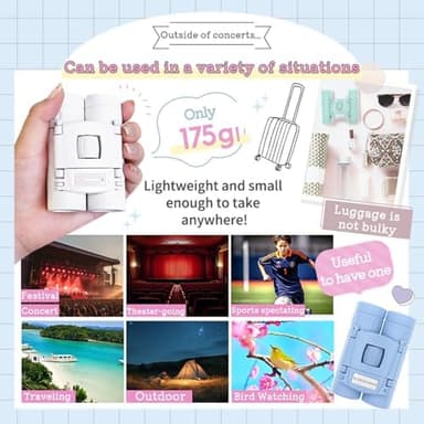 CROSSROAD 10x Binoculars for Adults and Children, Mini Pocket Binoculars, Waterproof Compact Binoculars for Bird Watching, Hunting, Concerts, Theater, Opera, Travel, Tourism, Japan Quality (Black - Image 8