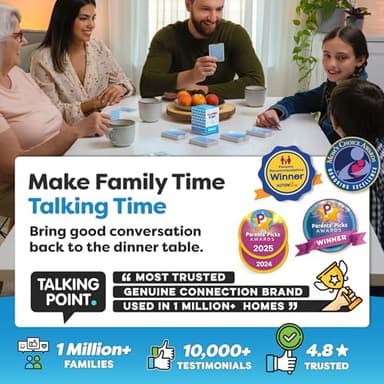 200 Family Conversation Cards - Put Down The Phones & Connect with Family - Get to Know Each Other Better with Meaningful Talk - Let Kids Express Themselves, Great for Dinner Table & Road Trips - Image 6