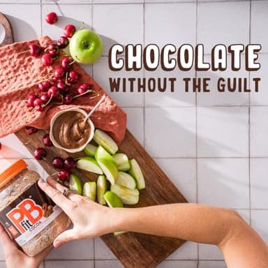 PBfit 30 Ounce Peanut Butter Powder Chocolate Flavor, Cocoa Powdered Peanut Butter Spread From Real Roasted Peanuts and Cocoa, 6g of Protein 7% DV, Gluten-Free, 70 calories, 88% less fat (Pack of 1) - Image 4