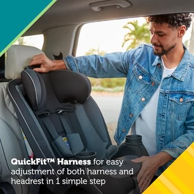 Safety 1st Grow and Go All-in-One Slim Convertible Car Seat, Rear Facing, 5-40 lbs, Forward Facing (30–65 lbs), High Back Booster Seat 40-100 pounds, Iron Frost - Image 8