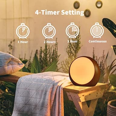 Brown Noise Sound Machine White Noise Machine with 12 Color Night Lights 30 Soothing Sounds Auto-Off Timer Calming Sleep Machine with Memory Function for Baby Kids Adult for Office Privacy - Image 6
