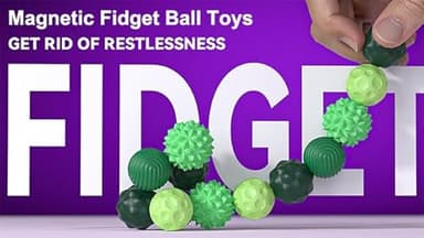 Magnetic Balls Fidget Toy - 8pcs Sensory Attraction Stress Balls with Silicone Shell for Adults to Calm Restless Hands Anxious Mind, Fidget Magnet Balls Desk Toy for Office Stress Anxiety Relief - Image 6