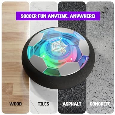 Ninja Blast Hover Soccer Light-Up Ball, Indoor Toy Games Gifts for Birthday, Kids, Boys for Age 6, 7, 8, 9, 10, 11, 12 Years Old, Single - Image 4