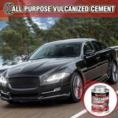 Chemical Vulcanizing Cement 3.4FL.Oz, All Purpose Tire Repair Rubber Glue, Dry Clear Rubber Cement, Tire Patch Glue with Brush Top Can for Car, Motorcycle, Bike Tires - Image 7