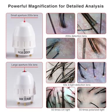 Professional 15-Inch Scalp Camera for Beauty Salons – High-Resolution Hair and Scalp Analysis Device with Image Storage, Easy Assembly, Durable Build, Ideal for Client Consultations & Head Spa - Image 3