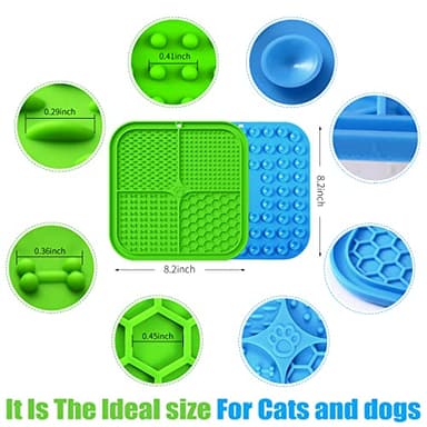 Honomastry Lick Mat for Dogs, Premium Lick Pad with Suction Cups for Dog Anxiety Relief, Slow Feeder Dog Bowls, Bathing, Grooming and Training. - Image 2