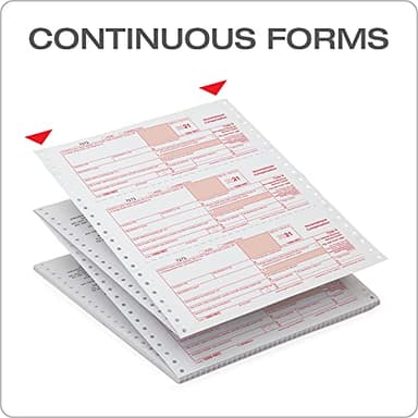 Adams 1099 NEC 3 Up 2021 Continuous Forms, 4 Part Carbonless Forms, for Pin Fed Dot Matrix Printers, with 3 1096, 20 Pack (TXA2299-NEC21) - Image 5