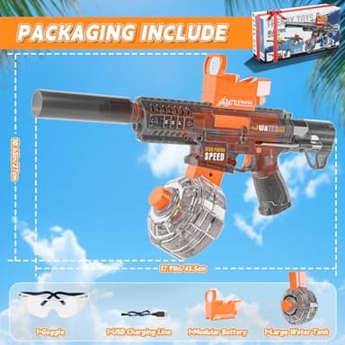 2025 Electric Water Gun for Adults, High Powered Automatic Squirt Gun with 32-40 Ft Long Range, 500CC+ Water Tank Water Guns- Large Water Gun|Summer Ideal Gift Fighting Toys for Ages 8-12 Boy Girl - Image 8