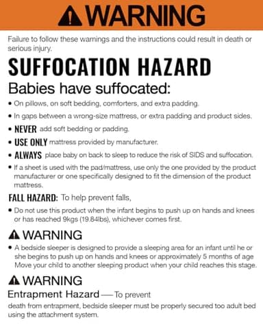 Larex Baby Bassinet, 3 in 1 Bassinets Bedside Sleeper for Newborn, Portable Crib Adjustable 7 Height Bedside Bassinet with Mattress and Wheels Light Grey - Image 7