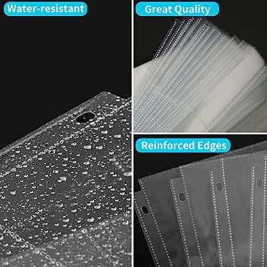 Fabmaker 30 Pack Photo Sleeves for 3 Ring Binder - (4x6, for 180 Photos), Archival Page Protectors, Clear Plastic Refill Pages, Postcard Sleeves, Acid-Free - Image 6