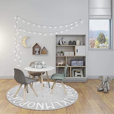 Topotdor Round Kids Play Rug Alphabet Nursery Area Rug Extra Large Soft Crawling Play Mat for Children Toddlers Bedroom (71 inch, Grey) - Image 10