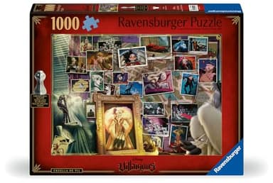 Ravensburger Disney Villainous: Cruella de Vil and Figurine 1000 Piece Jigsaw Puzzle for Adults - 12001124 - Handcrafted Tooling, Made in Germany, Every Piece Fits Together Perfectly