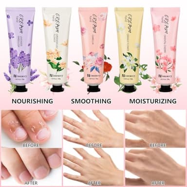 RMancipate Hand Cream Vegan Friendly,5 x 30ml, Pack of 5,for Dry Cracked Hands,Daily Moisturising hand Lotion gift set,Mothers Day gifts for women - Image 5