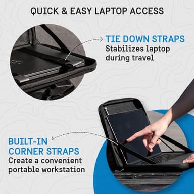 Pelican Adventurer - Laptop Bag/Case 14 Inch - [Elastic Carrying Handle] [Secure Zip Lock] Waterproof, Scratchproof and Heavy Duty Laptop Sleeve for All Laptops from 12 inches up to 14 inches - Black - Image 3