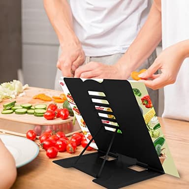 Metal Book Stand Adjustable Book Holder for Reading - Image 5