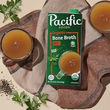 Pacific Foods Organic Beef Bone Broth, 32 Oz, Pack of 12 - Image 6