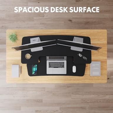 FlexiSpot Motorized Standing Desk Converter - Image 3