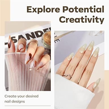 Modelones Medium Almond Nail Tips, 510Pcs Fake Nails Gel Tips Pre-shaped Full Matte Cover False Acrylic Extensions No Filed Stronger Press on Manicure 15 Sizes - Image 5