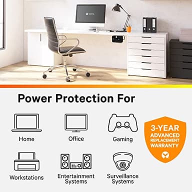 Vertiv Liebert PST5 UPS - 500VA/300W 120V Standby Power, 8 Outlets, Battery Backup with Surge Protection, Energy Star Certified, 3 Year Warranty, Free Software for Controlled Shutdown (PST5-500MT120) - Image 3