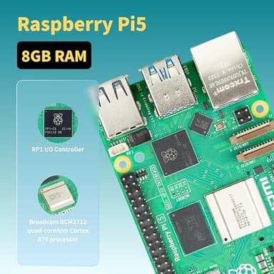 iRasptek Starter Kit for Raspberry Pi 5 8GB RAM-Pre-Loaded with 128GB Edition Raspberry Pi OS (Aluminum Case) - Image 2