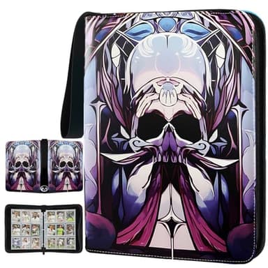 EYEGLEAM Card Binder for MTG/TCG,9 Pocket Trading Card Binder for YGO/PTCG,Holds 720 Cards,Collector Card Album for Standard Game Cards,Toys Gifts(Purple) - Image 1