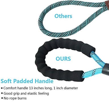 Gavpepy 2 Pack 5 FT Heavy Duty Dog Leash with Comfortable Padded Handle Reflective Dog leashes for Medium Large Dogs - Image 5