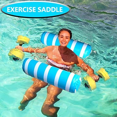 2 Pack Float Hammock,Pool Float Lounger,Water Swimming Floating Bed Hammock,Comfortable Inflatable Lounger, for Adults Vacation Fun and Rest - Image 4