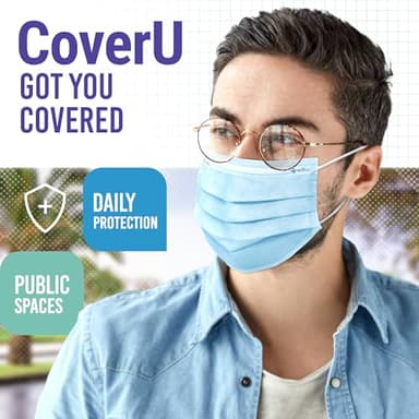 Medtecs Face Mask Disposable – Available in 50 & 2,000 pcs – ASTM Level 1, 3-Ply Breathable, Soft Fit – Adult Size – Ideal for Commuting & Daily Wear - Image 4