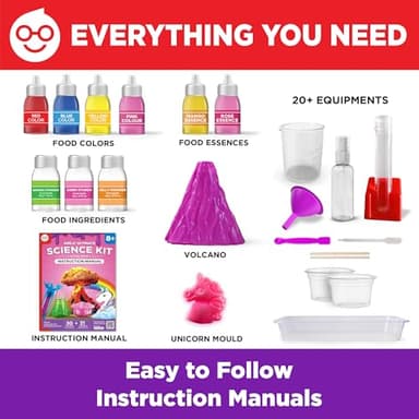 Doctor Jupiter Girls' Science Kit, Chemistry Set for Kids Ages 8-10-12-14 | Birthday Gift Ideas for 8,9,10+ Year Old Girls | STEM Toy Kit with 50+ Experiments | Learning & Educational Projects - Image 5