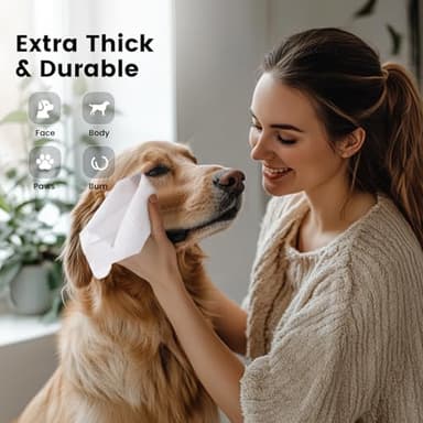 Gardner Pet Bamboo Dog Wipes for Paws and Butt, Dog Cleaning Wipes Deodorizing & Soothing Pets Wipes with Coconut Oil, Extra Thick Cat Wipes Cleaning Fur and Butt, Puppy Wipes, 400 Count - Image 5