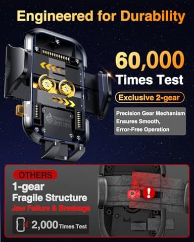 VANMASS Car Phone Holder 2025 Military-Grade Phone Holder for Your Car Windshield Dashboard【 65 Lbs Strongest Suction】【Patent & Safety Certs】 Universal Cell Phone Car Mount for iPhone Samsung Android - Image 8