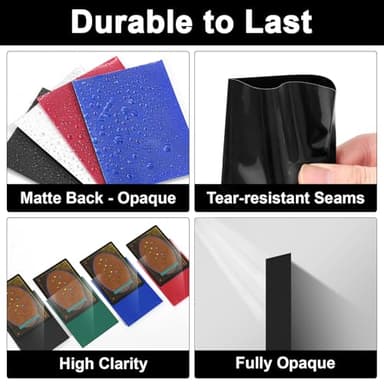 Standard Black MTG Card Sleeves 500 Pack, Card Protectors Sleeves Matte Back Finish, Perfect Shuffling - Protect All Your Trading Cards, TCG Cards & Sports Cards by Fabmaker, Never Tear 66x91mm - Image 3