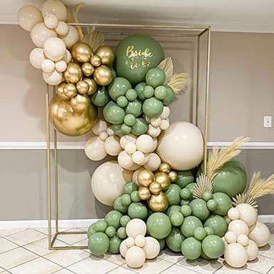 CANREVEL Sage Green Balloons - 50pcs 12 Inch Olive Green Latex Balloons for Birthday Party Baby Shower Wedding Christmas Holiday Balloon Jungle Decorations - Image 5