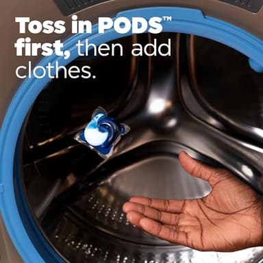 Tide Power PODs Hygienic Clean Heavy Duty Liquid Laundry Detergent Pacs, Free and Clear of Dyes and Perfumes, For Visible and Invisible Dirt, 45 Count, HE Compatible - Image 8
