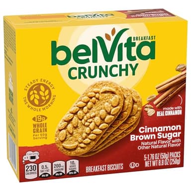 belVita Breakfast Bars Biscuits, Cinnamon Brown Sugar, 30 Total Packs, 6 Boxes (4 Biscuits Per Pack) - Image 13