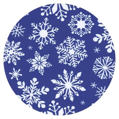 SATINA High Waisted Christmas Leggings for Women - Holiday Pants, Snowflake Tights - Comfortable and Stretchy in Versatile Sizes and Colors - Blue - Image 8