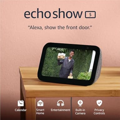 Like-New Amazon Echo Show 5 (newest model), Smart display with 2x the bass and clearer sound, Charcoal - Image 7