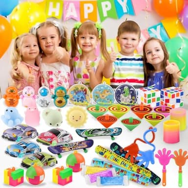 soi-meme 60 Pcs Party Favors Carnival Treasure Box Toys Classroom Prizes Small Mini Bulk Gifts Toys Pinata Easter Basket Stuffers for Kids Boys Girls , Goodie Bags Fillers for Kids Birthday Party - Image 5