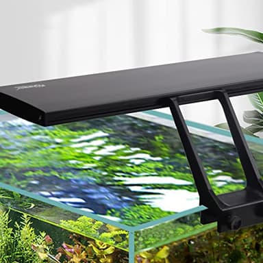 hygger Clip On 24/7 Lighting Aquarium LED Light,Sunrise-Daylight-Moonlight and DIY Mode, Adjustable Timer/Brightness Fish Tank Light with 7 Colors for Planted Tank (14W for 12~20in Tank) - Image 1