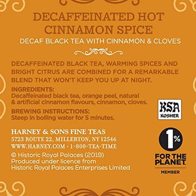 Harney & Sons Spicy Day & Night Tea Gift, Hot Cinnamon and Decaf Hot Cinnamon, Red Gift Box - Image 4