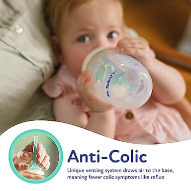 Dr. Talbot's Silicone Anti-Colic Bottle - Self-Sterilizing Baby Bottle for Newborns - 5 oz - Pink - Image 3
