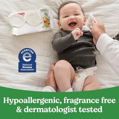 Little Snugglers Bundle: Huggies Little Snugglers Baby Diapers, Size 3 (16-28 lbs), 168 Count & Huggies Natural Care Sensitive Baby Wipes, 768 Count (12 Packs of 64) - Image 8